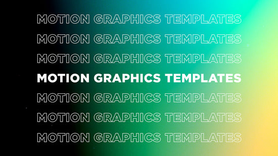 kinetic type motion graphics templates
