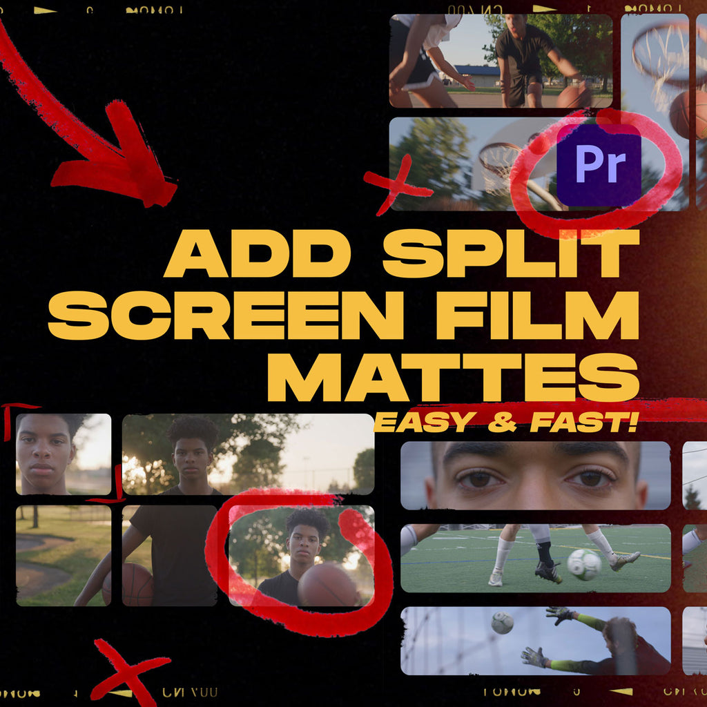 Film Matte Tutorial Add Split Screen Film Matte | Premiere Pro Tutorial | 35mm slide mattes ...