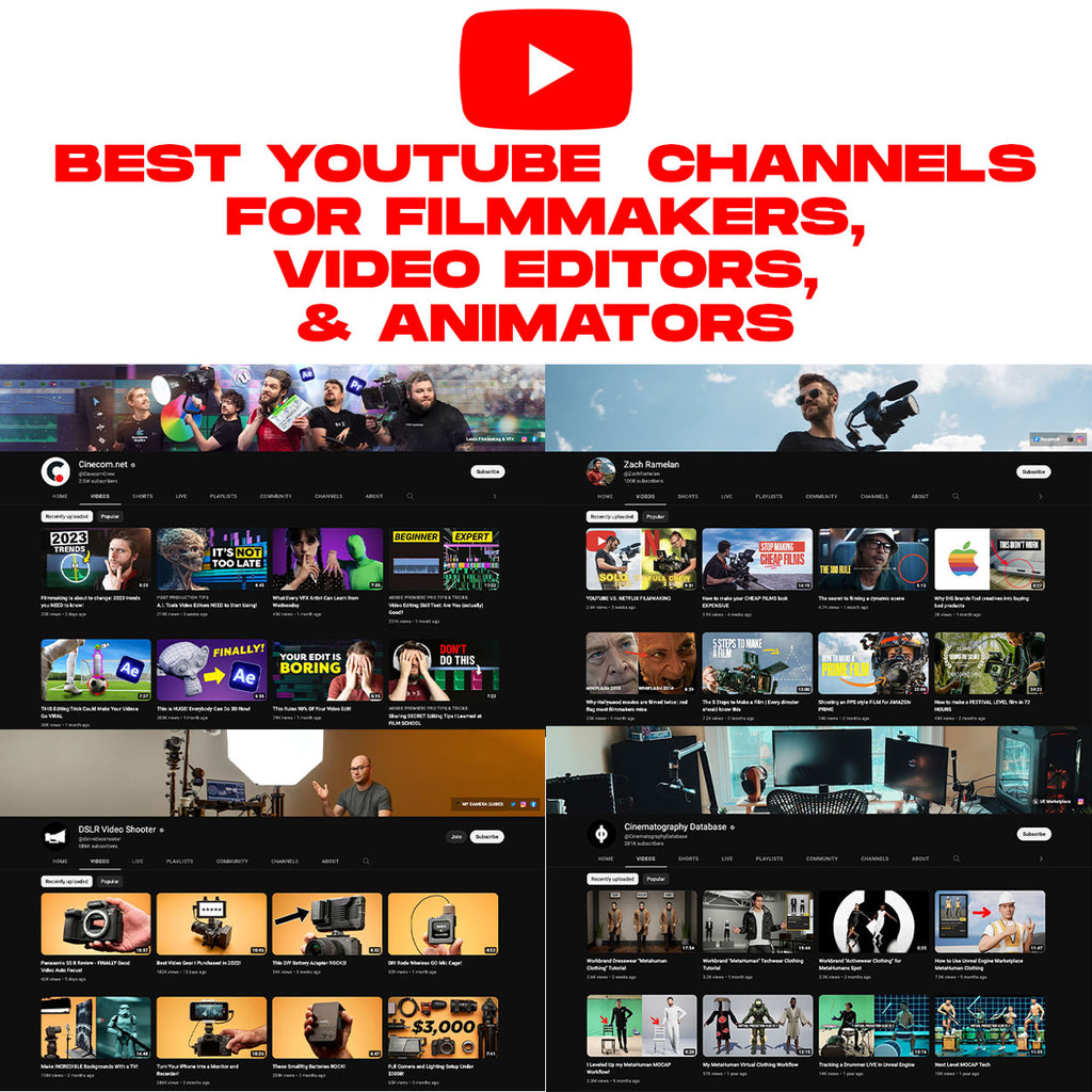 Best Youtube Channels for Filmmakers, Video Editors and Animators ...