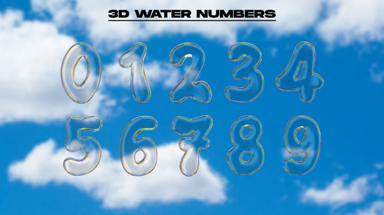 3d water numbers