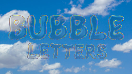 bubble letters
