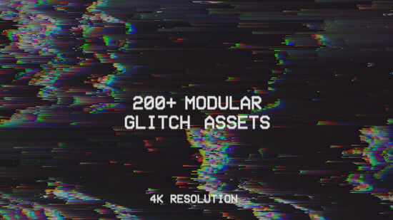 top glitch assets for video photo