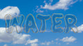 water text font