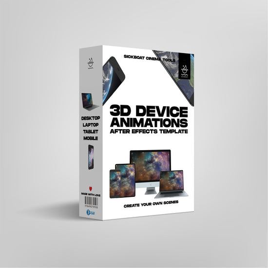 3d device animations after effects template