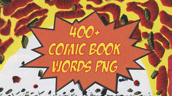 comic book words png