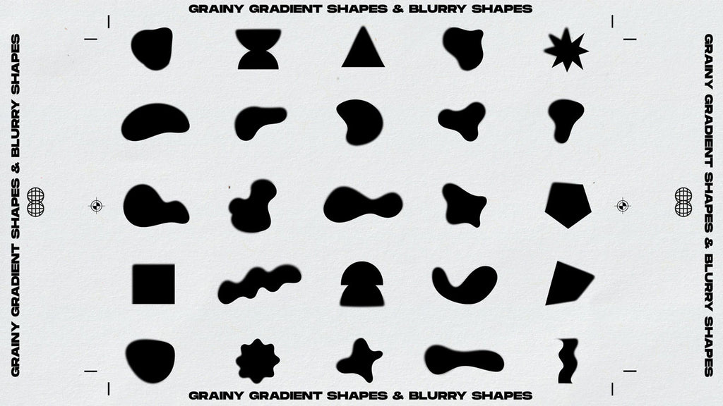 Grainy Gradient Shapes + Blurry Shapes | Sickboat