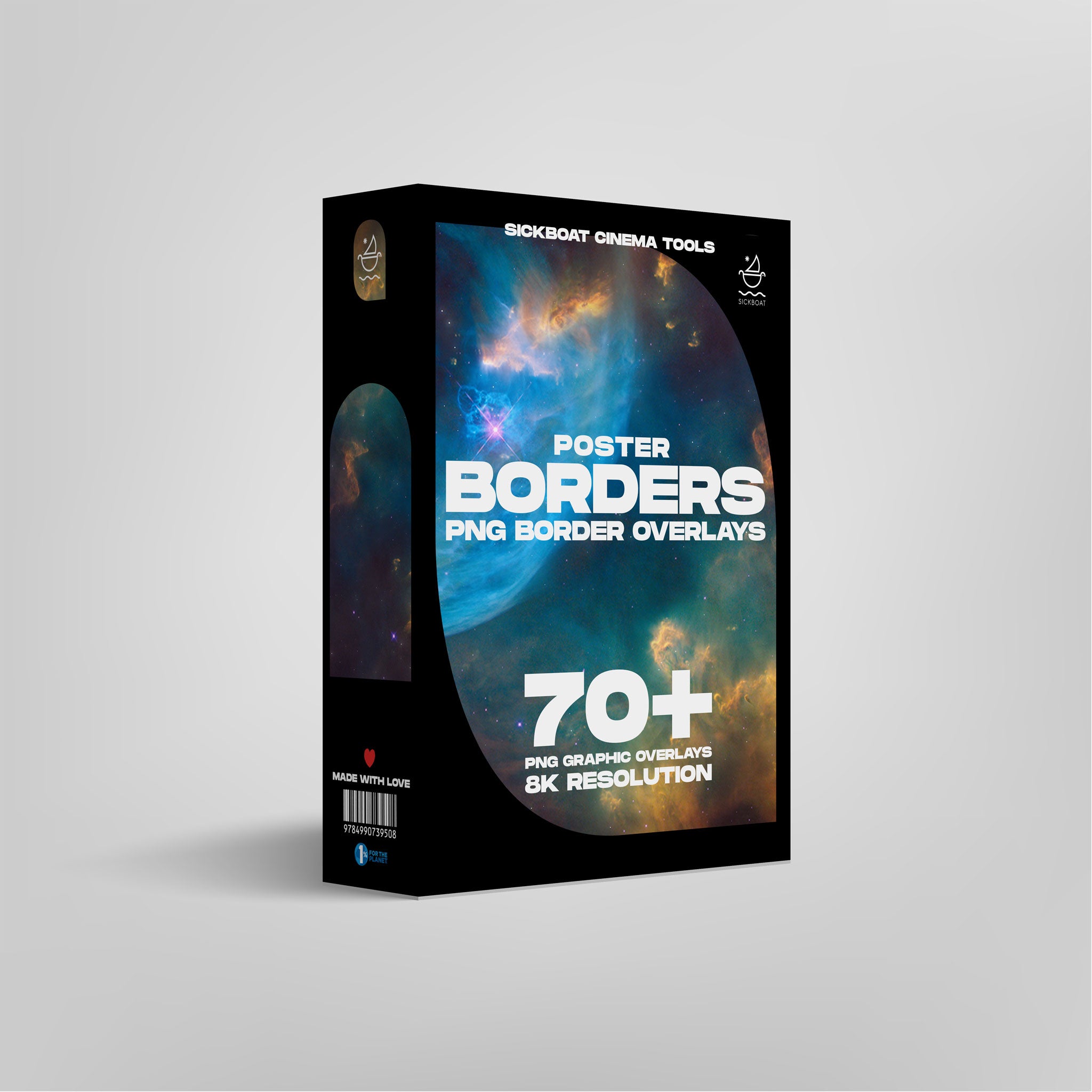 Overlay Poster Example Poster Borders: PNG Border Overlays (8K) | Sickboat