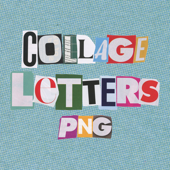 collage letters png