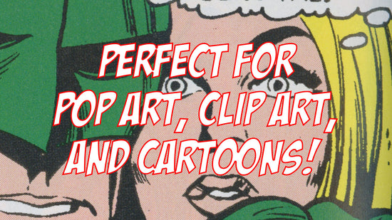 comic book graphics for pop art