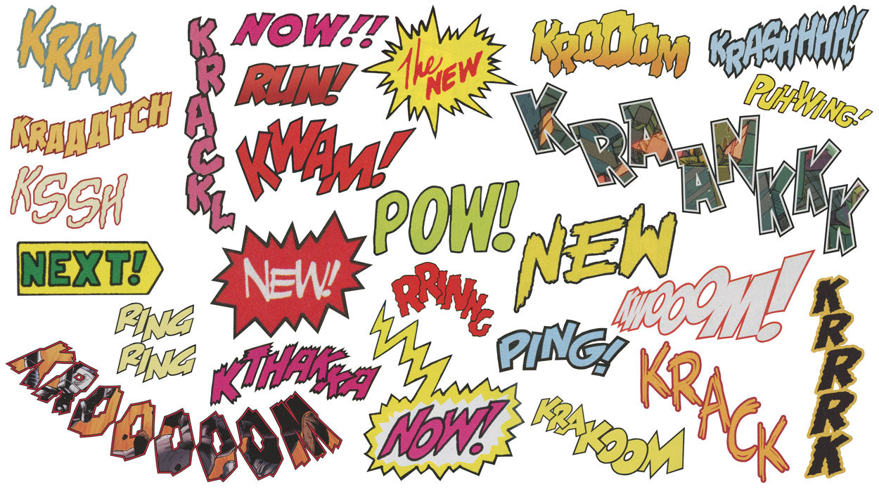 Superhero: Comic Book Words PNG | Sickboat