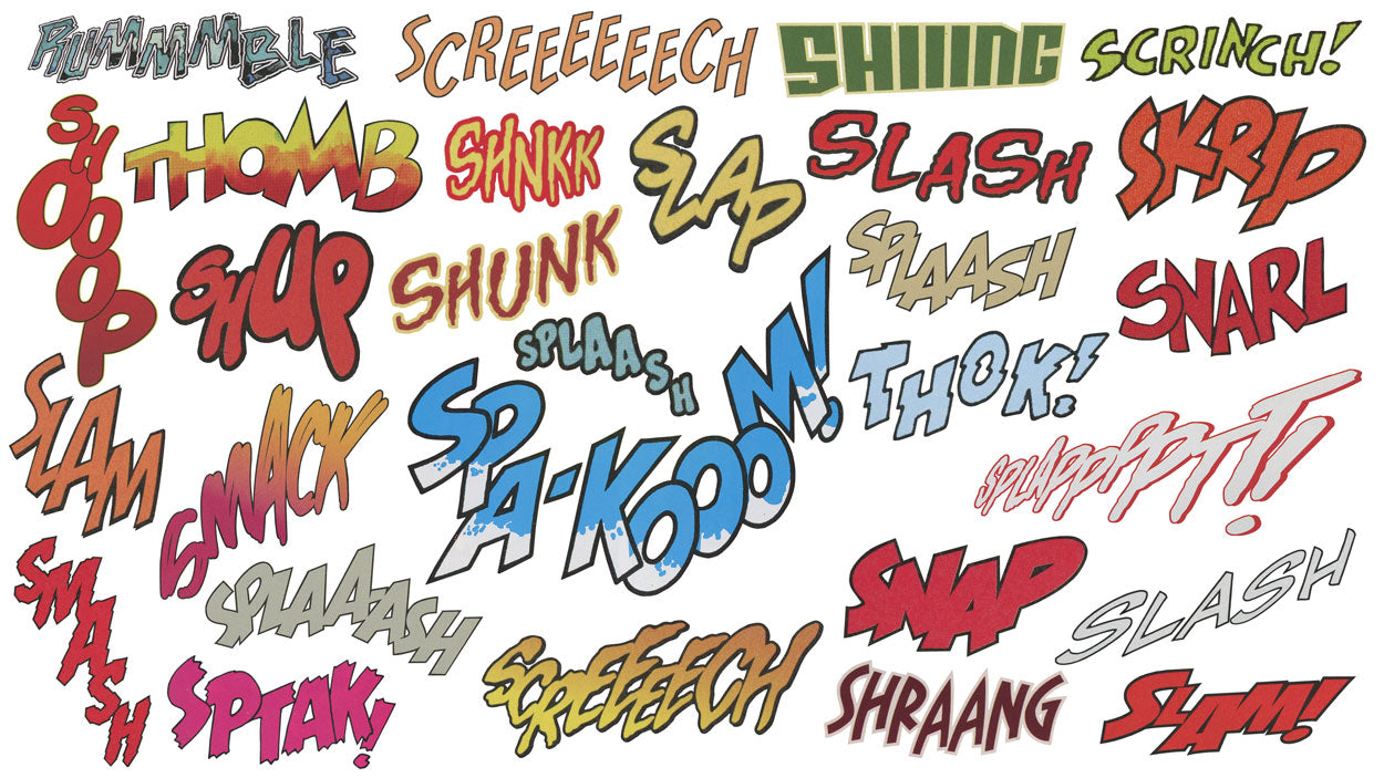 Superhero: Comic Book Words PNG | Sickboat