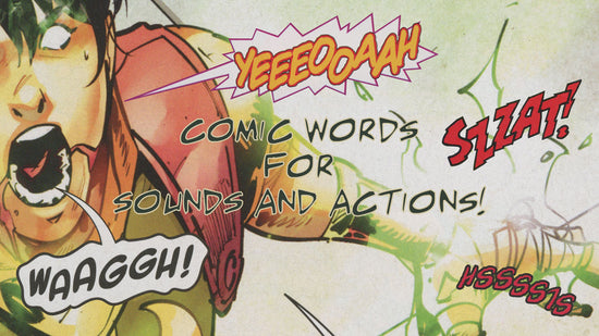 comic words for sounds and actions