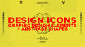 design icons graphic design elements and abstract shapes pack