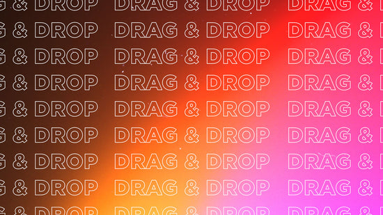 drag and drop kinetic type pack