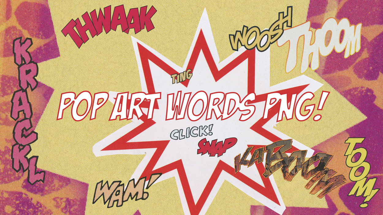 Popstyle Word Pop Art Words Pop